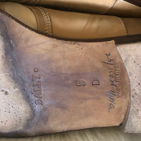 Vintage Bally Leather Oxford Saddle Shoes 9 D - Picture 9 of 11